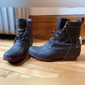 L.L. Bean Bison Leather 8” Boots - Like New